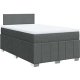  Krevet box spring s madracem tamnosivi 120 x 190 cm tkanina | shoptok.hr