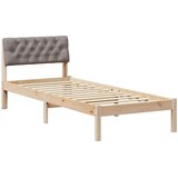  Okvir kreveta Smeđa i taupe 80 x 200 cm Masivna borovina | shoptok.hr