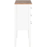  Komoda bijela 54 x 30 x 80 cm od masivnog drva | shoptok.hr