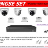 Longse SET 4 IP KAMERE IPDD4XFHDAV-9CH-POE-SL | Eponuda.ba