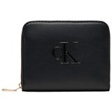 Calvin Klein Jeans Denarnica RAISED CK MEDIUM ZIP ARO Črna Cene
