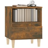  Noćni ormarići 2 kom boja dimljenog hrasta 40x35x50 cm | shoptok.hr