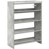 vidaXL Regal za čevlje betonsko siv 60x25x81 cm inženirski les, (22013887) | Shoptok.si