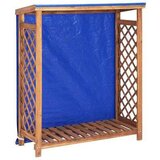 vidaXL Spremište za drva za ogrjev 105 x 38 x 115 cm bagremovo drvo | shoptok.hr