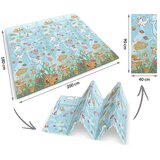 Nukido sklopiva dvostrana pjenasta podloga 200 x 180 x 1 cm ocean/zemlja | shoptok.hr