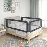 vidaXL Posteljno varovalo za malčke temno sivo 190x25 cm blago Cene