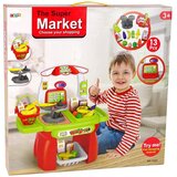 Supermarket na postolju za igru sa raznim dodacima - crveno/zelena | Shoptok.si