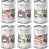  10% popust! Mokra pasja hrana Wolf of Wilderness mešana pakiranja 6 x 400 g: JUNIOR - z veliko sveže perutnine mešano pakiranje | shoptok.hr