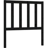  Uzglavlje za krevet crno 96 x 4 x 100 cm od masivne borovine | shoptok.hr