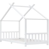  Okvir za dječji krevet od masivne borovine bijeli 90 x 200 cm | shoptok.hr