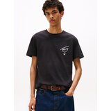 Tommy Jeans Majica 'CITY' črna / bela | Shoptok.si