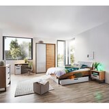 XORA komoda, siva, barve hrasta | Shoptok.si