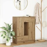  Komoda s ladicama i vratima artisan hrast 73x31x90 cm | shoptok.hr