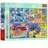 Trefl Disney: Čudesni Stitch 4x250 komada puzzle - | shoptok.hr