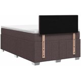  Boxspring krevet s madracem Tamno smeđa 120 x 190 cm Tkanina | shoptok.hr