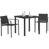  Set vanjskog namještaja 3 pcs Crna i antracit 80 x 80 x 73 cm | shoptok.hr