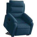  Naslonjač na podizanje plavi baršunasti | shoptok.hr