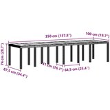 vidaXL 15-delna vrtna jedilna garnitura z blazinami Svetlo siva Poli ratan | Shoptok.si