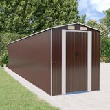 vidaXL Vrtno spremište tamnosmeđe 192 x 938 x 223 cm pocinčani čelik Cijene