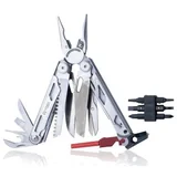 Giewon FS Multitool - Fire Starter - 19 tools - flint + whistle + belt holster (H2038A)