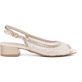 GOODIN Gold sandals with mesh detail | Shoptok.si