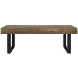  Stolić za kavu tamnosmeđi i crni 120 x 60 x 40 cm MDF i željezo | shoptok.hr