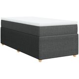 Maison Chic Box spring postelja - Vzmetna postelja z vzmetnico temno siva 100x200 cm blago SL16749, (21895180) | Shoptok.si