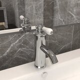 vidaXL Kopalniška armatura za umivalnik srebrna 130x180 mm, (20980873) | Shoptok.si