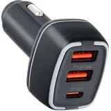 auto punjač Type C PD 20W + 2x USB 4.8A PA-CC65 crni