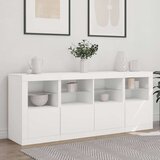 vidaXL Komoda s LED svjetlima bijela 163 x 37 x 67 cm | shoptok.hr