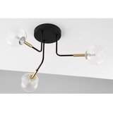 Jupiter 2039 - Luster na šipci BURANO 3xG9/10W/230V crna/zlatna/prozirna | Eponuda.com