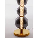 Nova Luce Siva metalna LED stojeća svjetiljka s mogućnosti zatamnjivanja sa staklenim sjenilom (visina 140 cm) Navi – | shoptok.hr