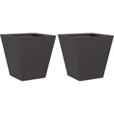  Vrtne sadilice 2 kom crne 30x30x30 cm čelične | shoptok.hr