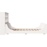 vidaXL Krevet s regalom za knjige bez madraca bijeli 160x200cm od drva | shoptok.hr