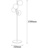 Opviq Talne svetilke Floor Lamp - Faze - NT - 115 Pozlačena | Shoptok.si