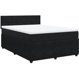 Maison Chic Box spring posteljni - Vzmetna postelja z vzmetnico črn 140x190 cm žamet SL18160, (21881827) | Shoptok.si