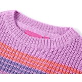  Dječji džemper prugasti pleteni ljubičasto-ružičasti 116 | shoptok.hr