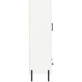  Visoka komoda bijela 69,5 x 31 x 115 cm od konstruiranog drva | shoptok.hr