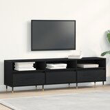 vidaXL TV omara Črna Oreh 150x30x44,5 cm Izdelana iz lesa, (22012390) | Shoptok.si