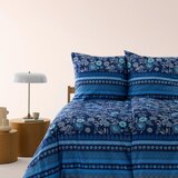 Bassetti POSTELJNINA 140/200 cm saten modra | Shoptok.si