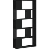 vidaXL Regal za knjige 5 razina crni 80,5 x 23,5 x 162,5 cm drveni | shoptok.hr