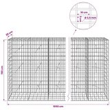  Gabion s žicom debljine 3 5 mm i mrežom 5x10 cm 1050x20x150 cm - 20 cm 150 cm 1050 cm | shoptok.hr