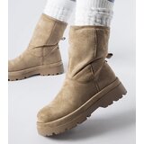 Gemre Brown insulated ankle boots with chunky sole Flavia | ePonuda.com