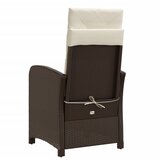  3-dijelni bistro set s jastucima smeđi od poliratana | shoptok.hr