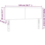  Uzglavlja svjetlosiva 144x5x78/88 cm od tkanine | shoptok.hr