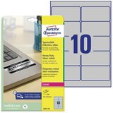 Avery Zweckform Zelo odporne etikete iz metaliziranega poliestra, srebrne 96 x 50,80 mm | Shoptok.si