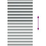 vidaXL Zebra senčilo temno sivo 135x200 cm tkanina širina 130,9 cm | Shoptok.si