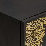 Ormarić za umivaonik Crna 62 x 33 x 58 cm Čvrsto drvo manga | shoptok.hr