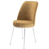 Hanah home set trpezarijskih stolica Dexa 8 kom, kapućino tkanina Babyface, bele metalne noge | Eponuda.com