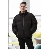 Dewberry 66766 Oversize Mens Padding Jacket-BLACK